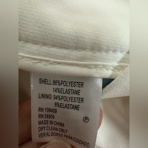 ANTONIO MELANI Crisp White Women's Trousers size 14 - Picture 4 of 6